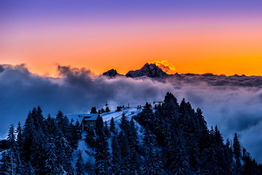 View from the Rigi, Queen of mountains, Switzerland